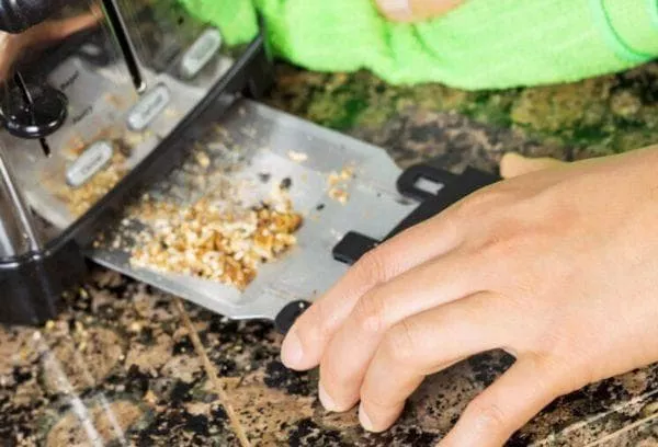 Kako doma očistiti toaster iz drobtin: s krtačo, sušilcem za lase, sesalnikom, ljudskimi zdravili za saje