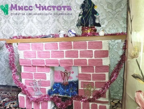 Како направити камин својим рукама од импровизованих материјала: картонске кутије.